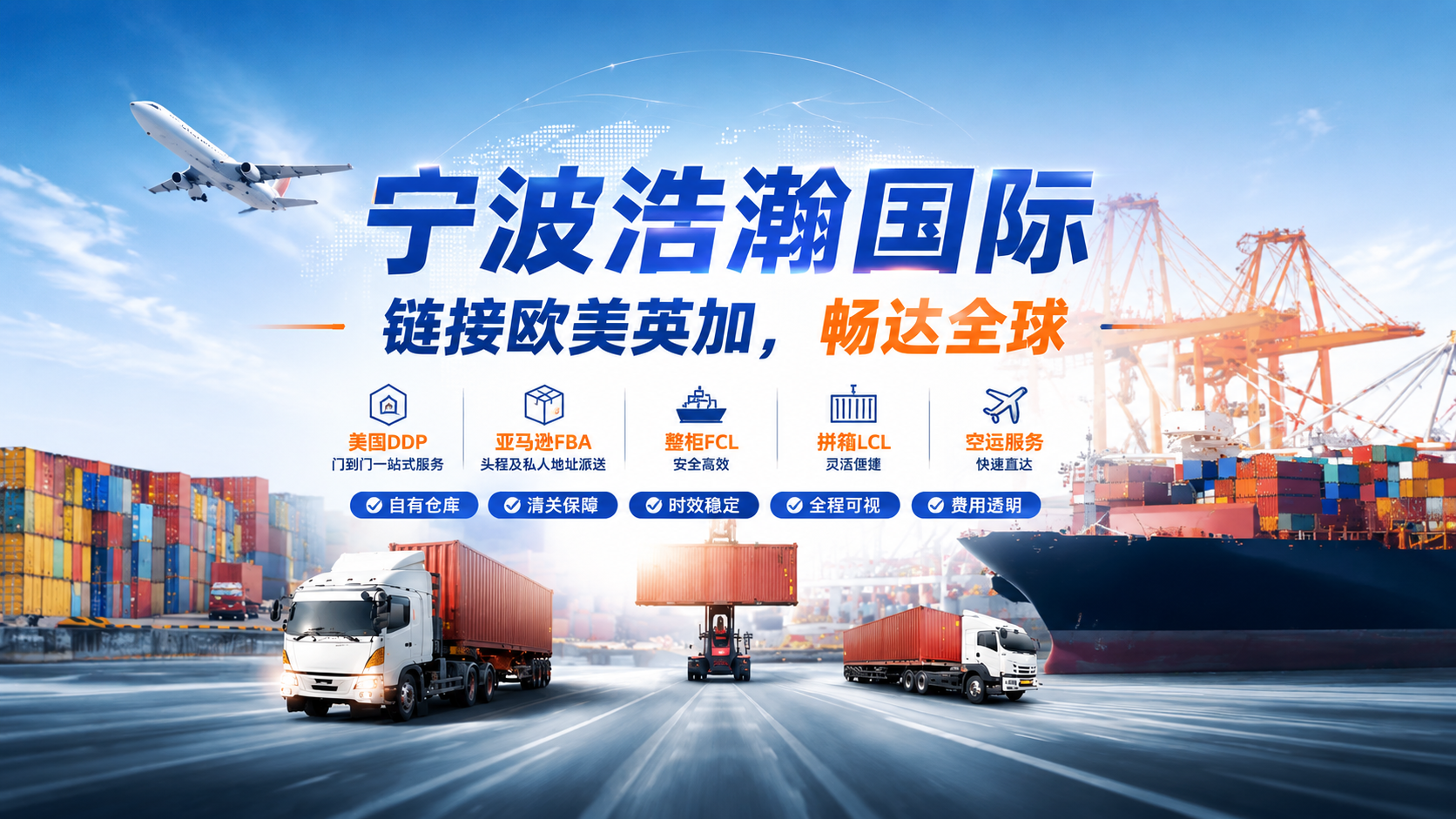 宁波浩瀚国际 链接欧美英加，畅达全球